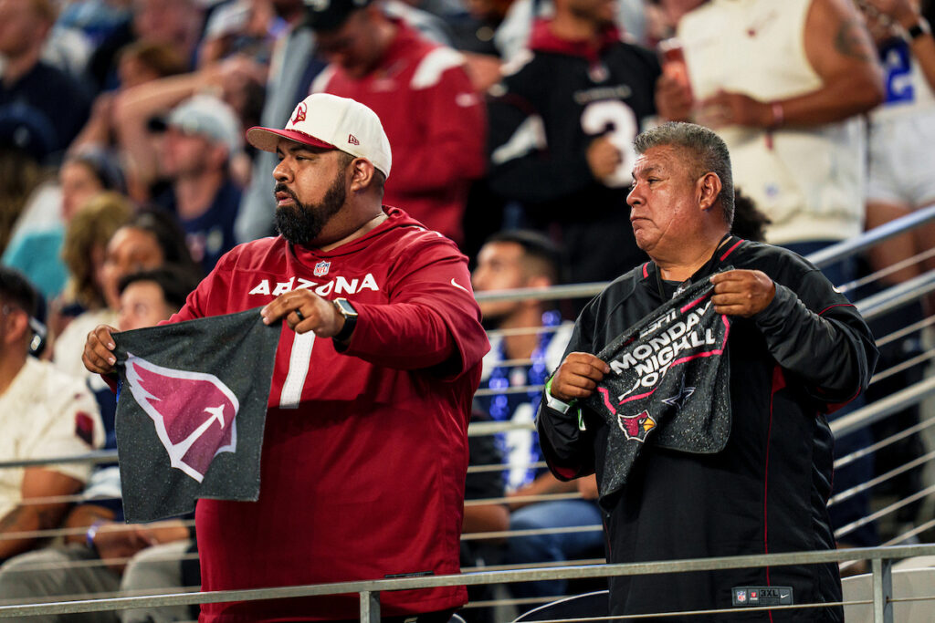Cardinals Premier Travel group during the Week 9 regular season game between the Arizona Cardinals and the Dallas Cowboys on Monday, Nov. 3, 2025 in Arlington, TX.