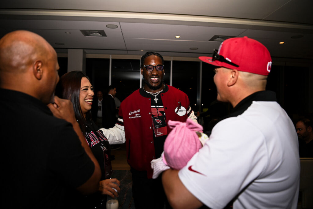 The Arizona Cardinals host a Welcome Reception during the inaugural Cardinals Premier Travel trip to Dallas on Saturday, Nov. 1, 2025 in Dallas, TX.